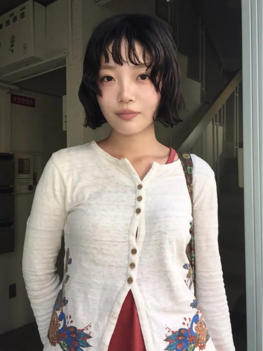ミディアム パーマ siki hinaのヘアスタイル