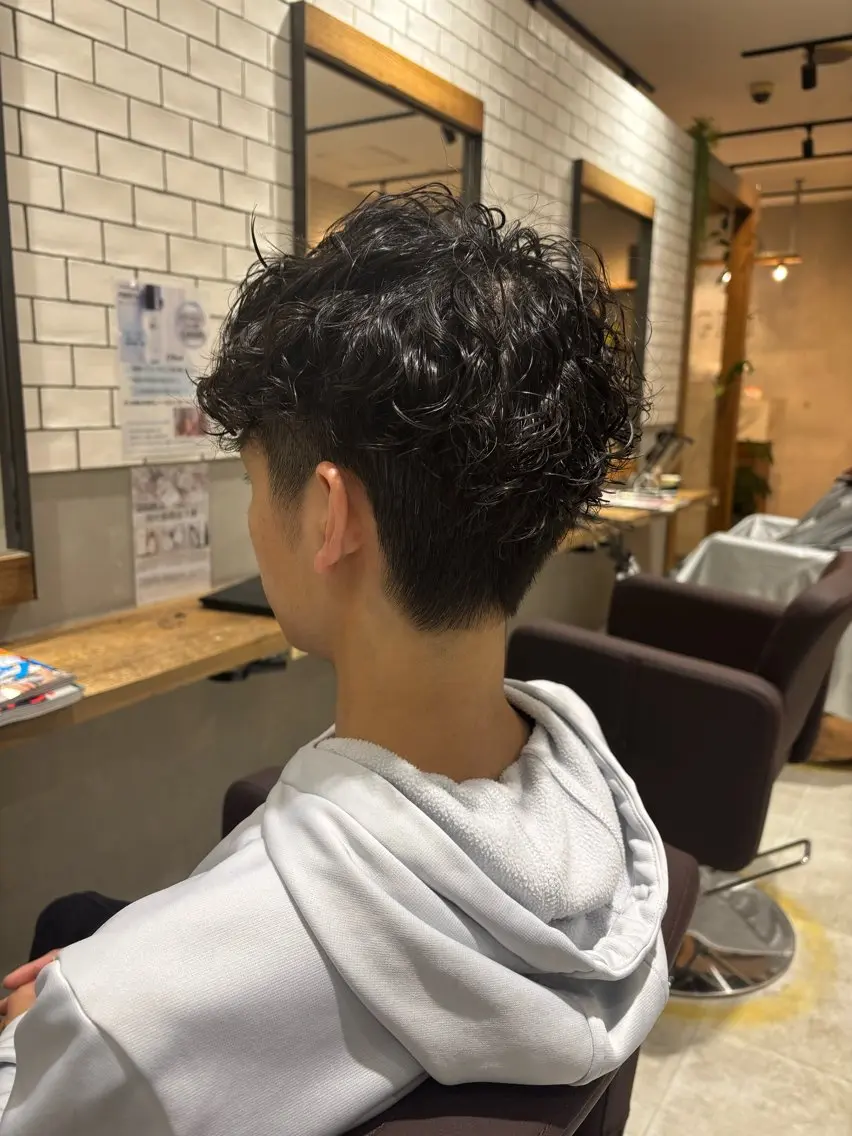 ショート カット パーマ トリートメント 菊地 優斗のヘアスタイル