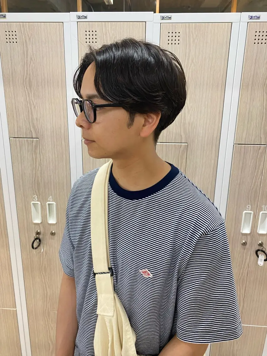 ミディアム パーマ ミディアムパーマ シミズ アスカのヘアスタイル