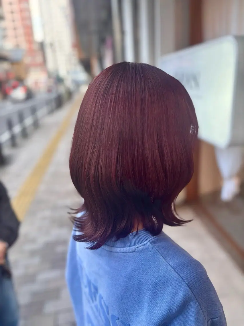 ミディアム カラー ヘアカラー SHIAN/ハイトー ン/🍒ゆな🍒のヘアスタイル