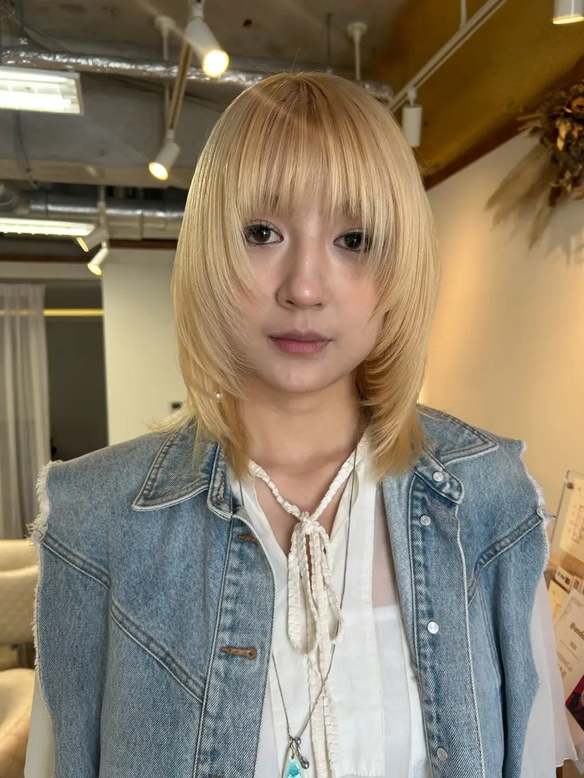 ミディアム カラー カット ヘアカラー 似合わせカット✨ 安達 咲のヘアスタイル