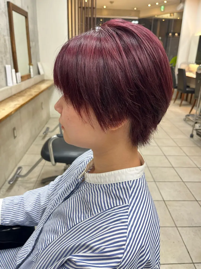 ショート ヘアカラー たなか なおのヘアスタイル