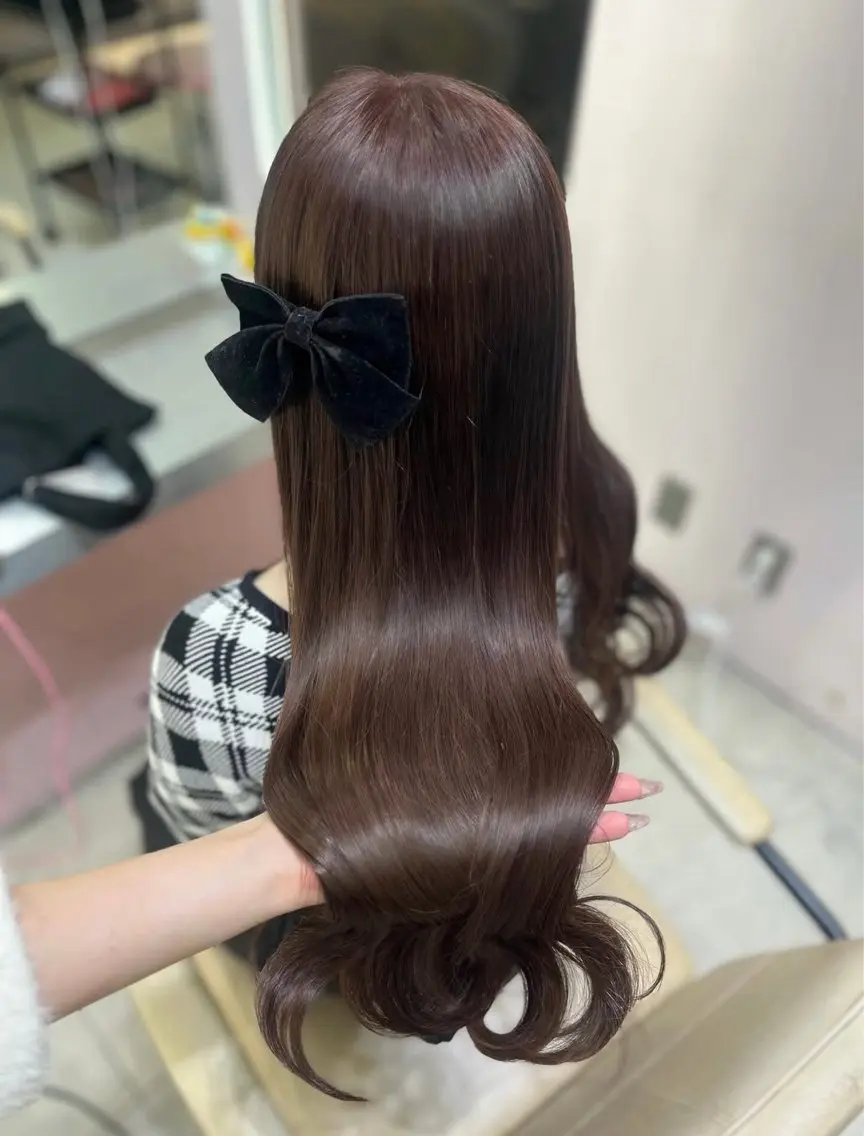 【ふわふわ盛れ🎀♡】 ✨🌸小顔顔周りカット×ケアカラー×高保湿3stepトリートメント🌸✨の写真