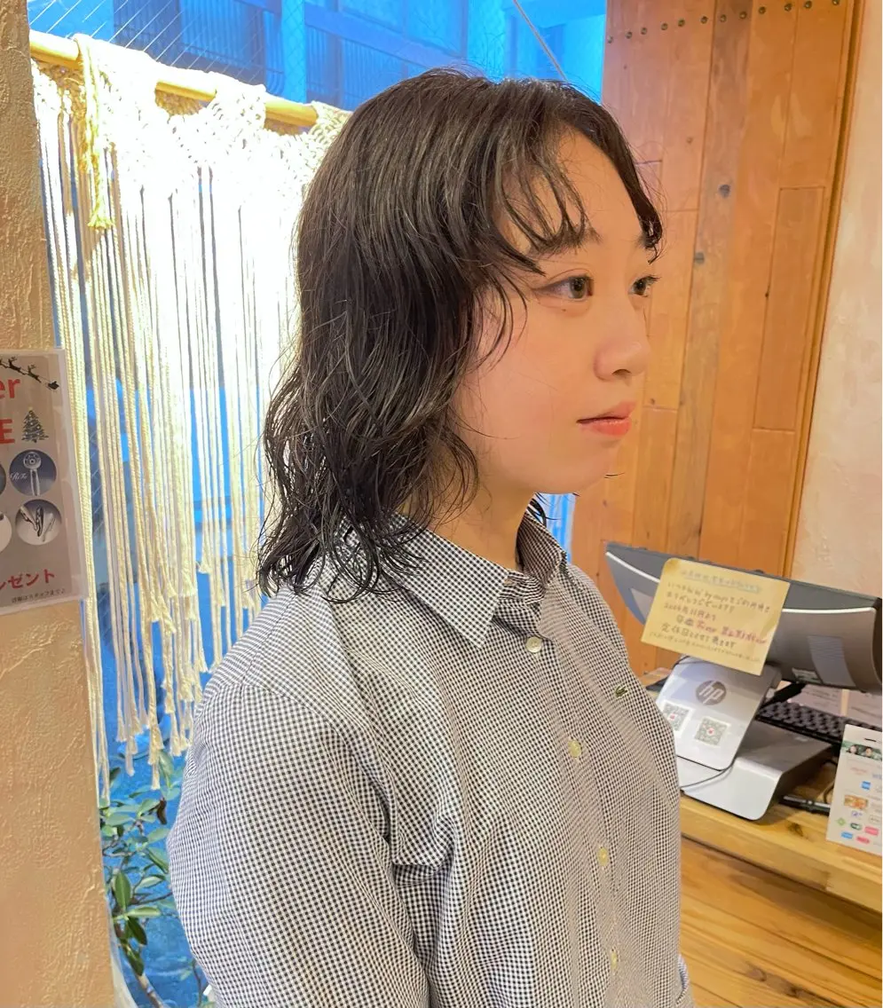 【🉐4月限定】カット+ニュアンスパーマ+2STEPトリートメントの写真