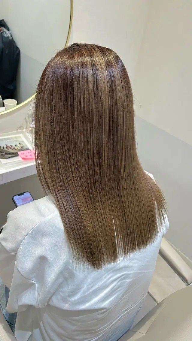 ロング カラー ヘアカラー トリートメント Eleanor枚方店 店長　飛鳥　薫のヘアスタイル