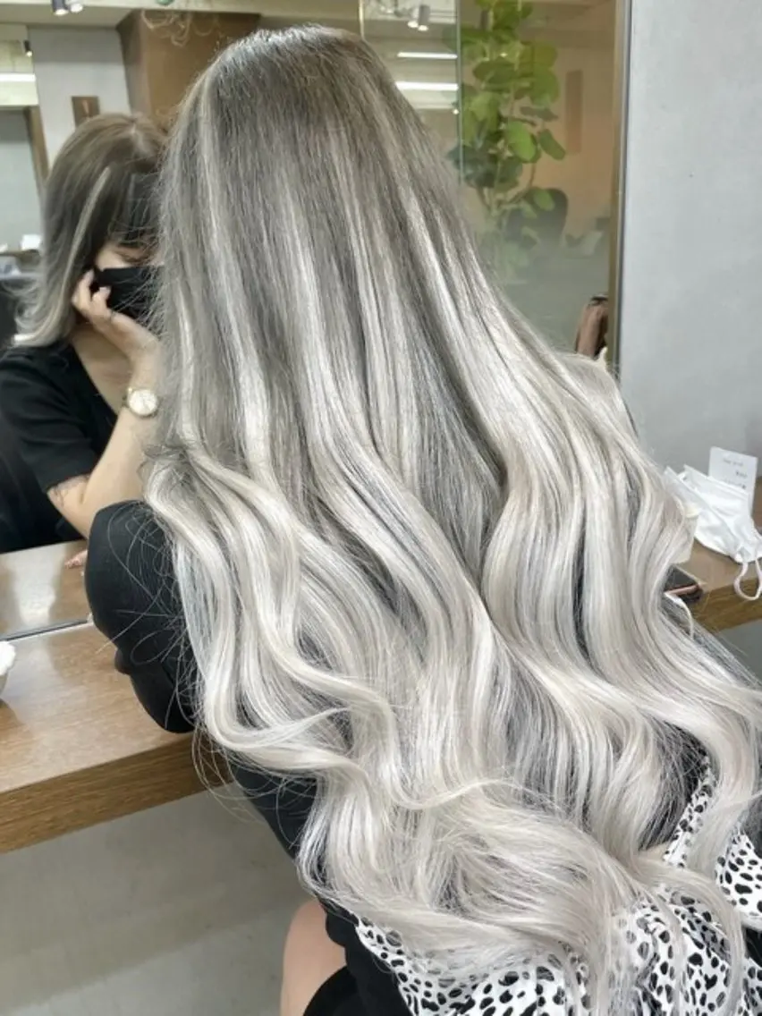 ロング シールエクステ エクステ エクステ ｳｲｷ|羽エクステ |シールエクステのヘアスタイル