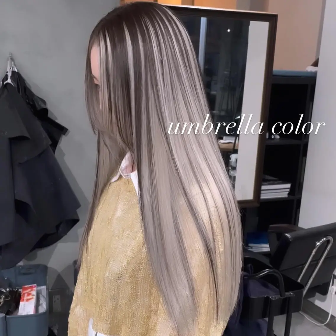 ロング カラー カット ヘアカラー トリートメント ヘアセット 💜ハイトーン💛 マジカルかいちゃんのヘアスタイル