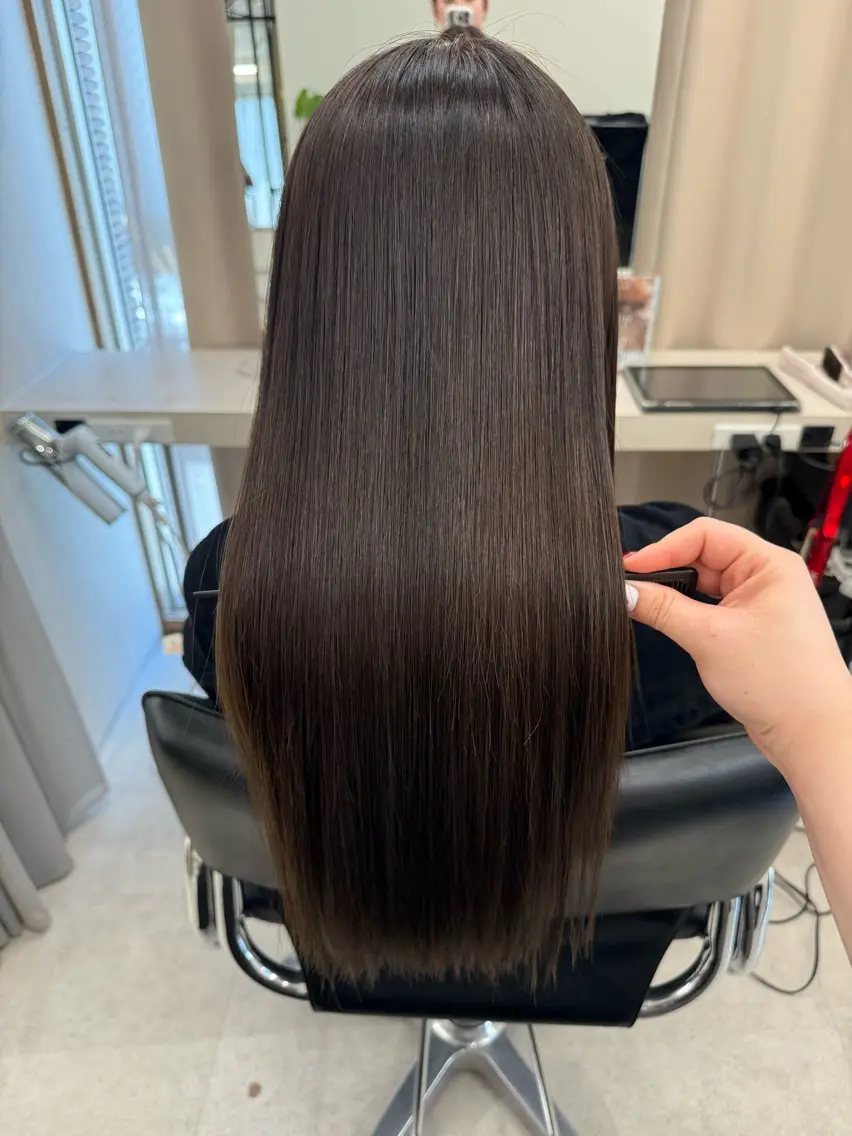 パーマ カット 縮毛矯正 トリートメント ヘッドスパ haru 髪質改善サロンのヘアスタイル