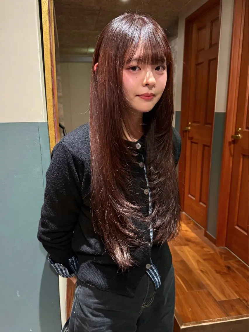 ロング カラー 似合わせカット カット ヘアカラー トリートメント mai / linoah˚✧のヘアスタイル
