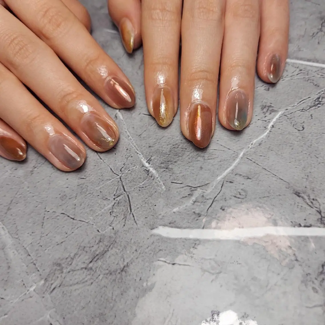 ショート ハンドネイル Nailspeace Omalyのネイルデザイン