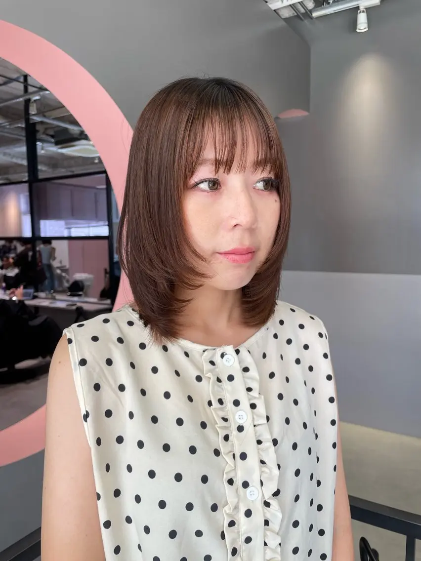 ミディアム カット ないとう ゆうかのヘアスタイル