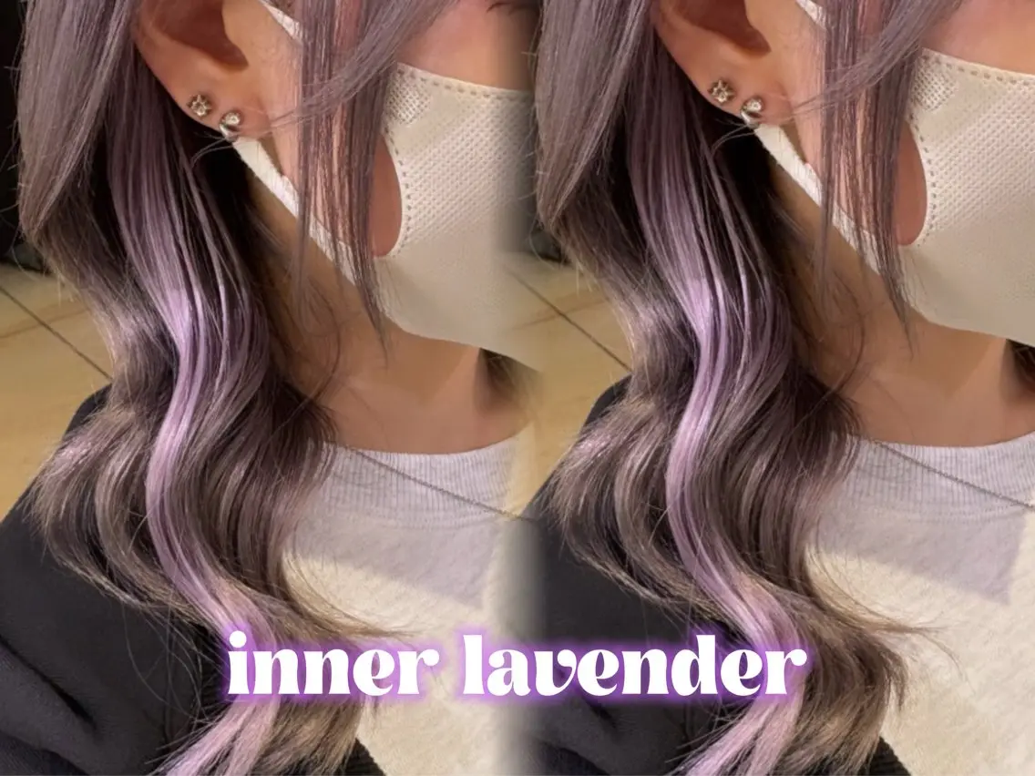 ミディアム エクステ ハイトーン×推し カラー💫Miyuのヘアスタイル