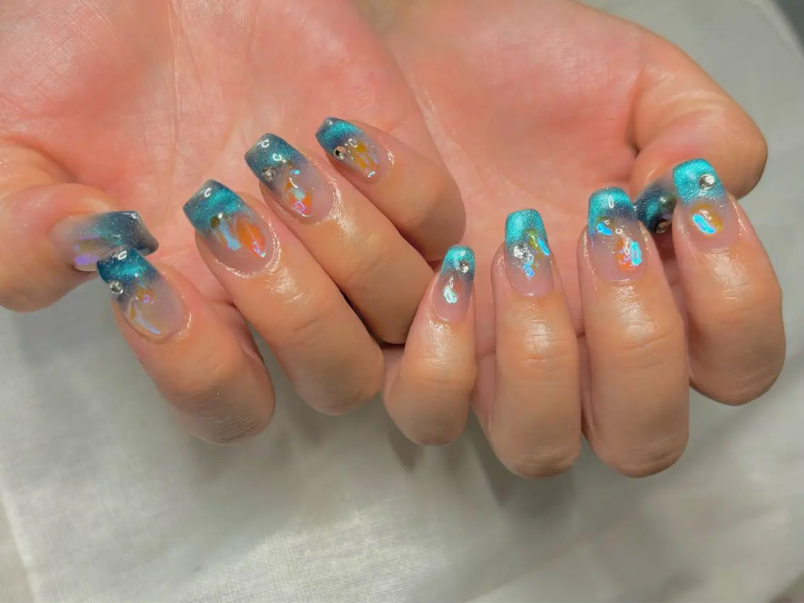 ネイル 氷ネイル・うるうるネイル Malama Nailのネイルデザイン