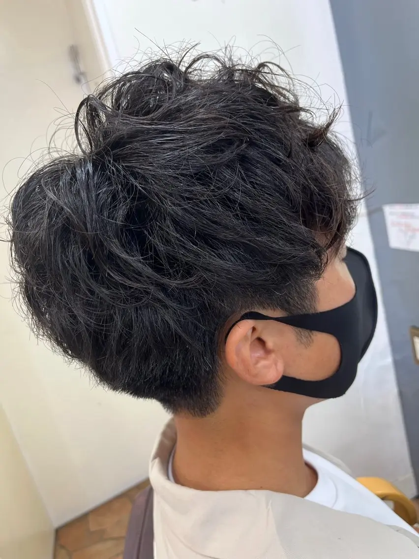 パーマ メンズ ✨ショート/ボブ 縮毛矯正✨アキラのヘアスタイル