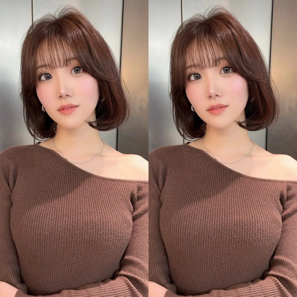 ミディアム カラー ベージュカラー ブリーチ 透明感カラー ブリーチなしカラー 髪質改善 カット ヘアカラー トリートメント ✨髪質改善特化✨副 店長椎葉信乃介のヘアスタイル