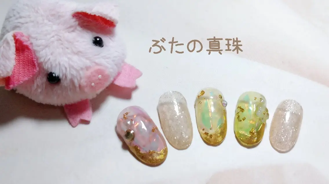 ネイル ニュアンスネイル 春ネイル ハンドネイル 林 珠里のネイルデザイン