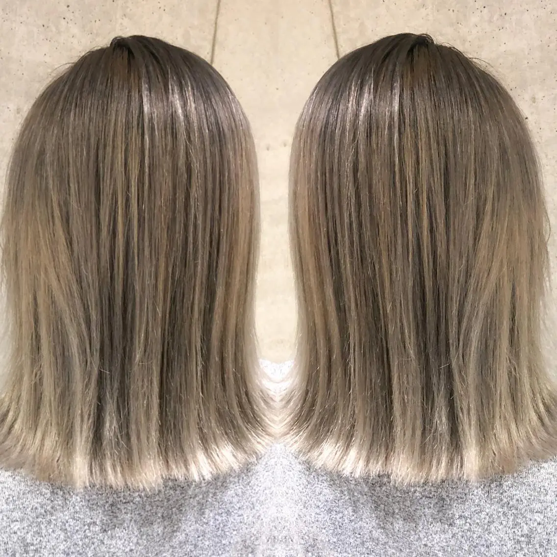ミディアム カラーモデル募集中 美容室ハピスのヘアスタイル