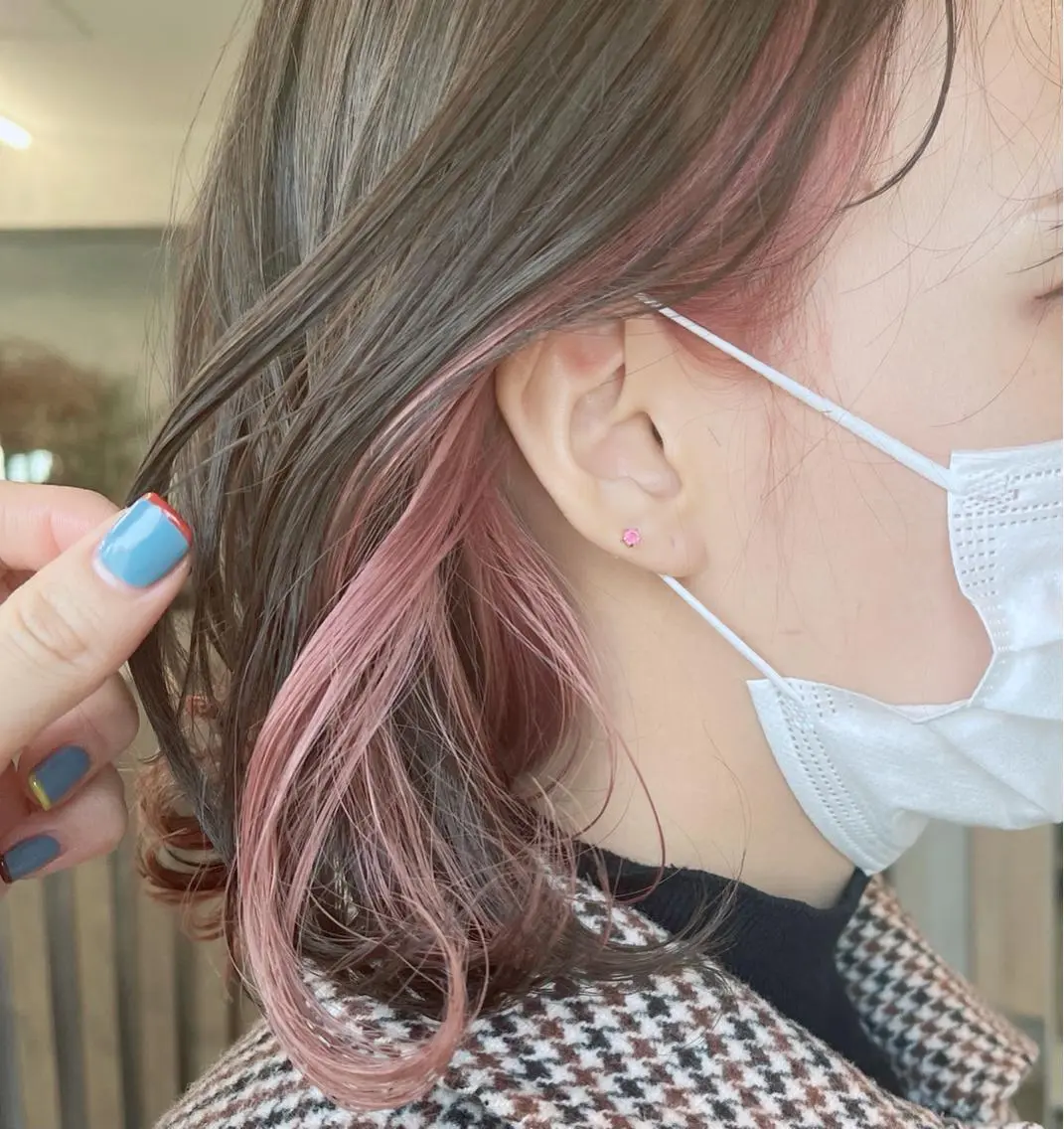 ショート カラー ピンクカラー ダブルカラー /まつ毛パーマ🎀のヘアスタイル