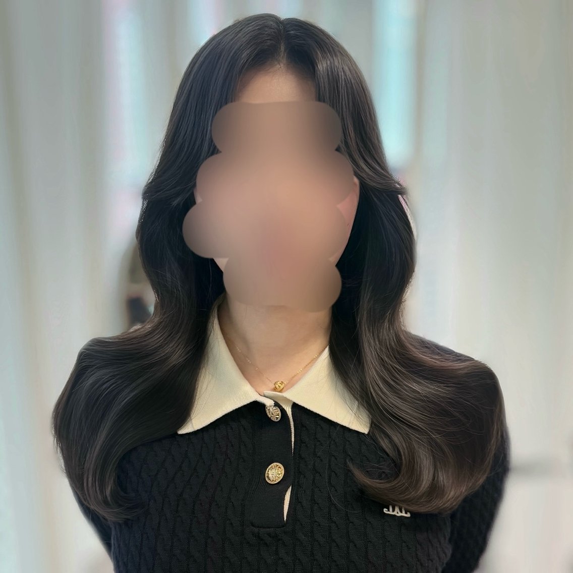 セミロング カラー カット ヘアカラー トリートメント 韓国レイヤー🇰🇷 艶縮毛🎀naruのヘアスタイル