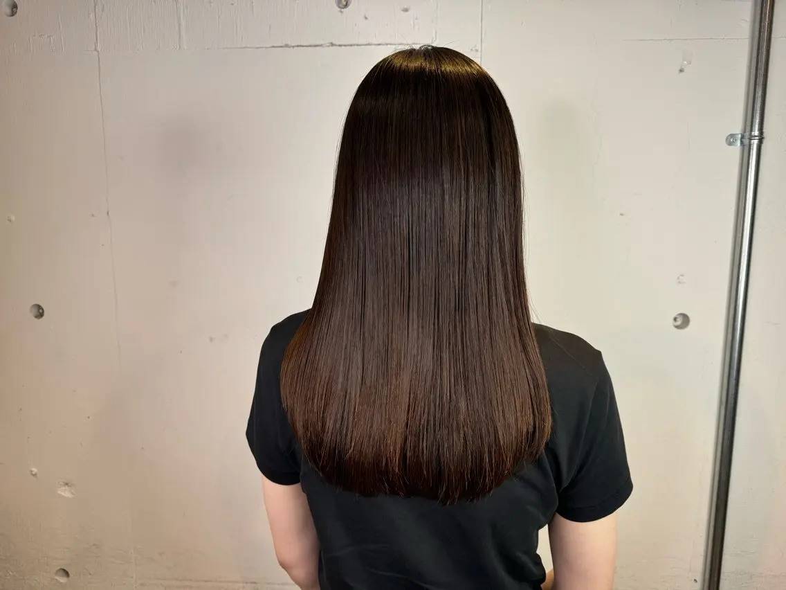 ロング 髪質改善 トリートメント 酸熱トリートメント AiRU hair RIRIKOのヘアスタイル