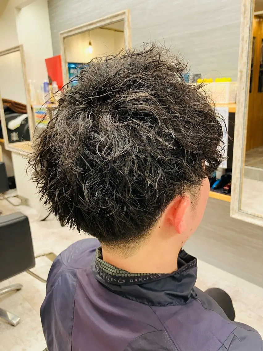 パーマ メンズ カット パーマ メンズ特化/パーマ/ フェードWATARUのヘアスタイル