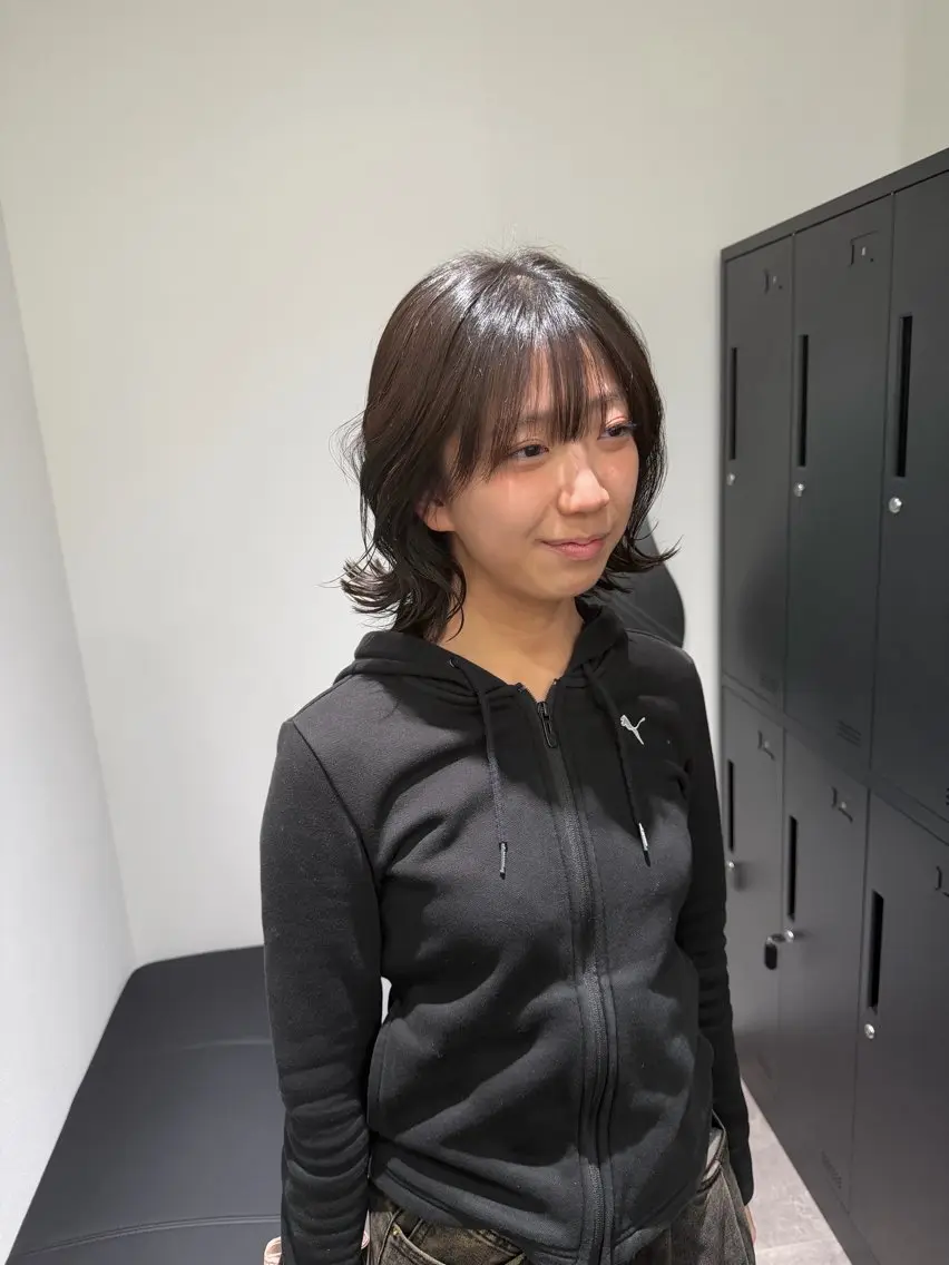 ミディアム カット 池田 勇児のヘアスタイル