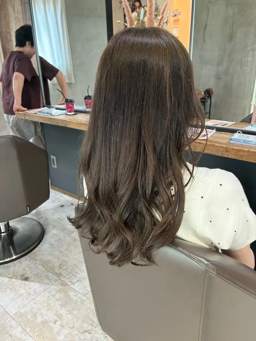 カラー ヘアカラー 阿部 翔一郎透明感カラーのヘアスタイル