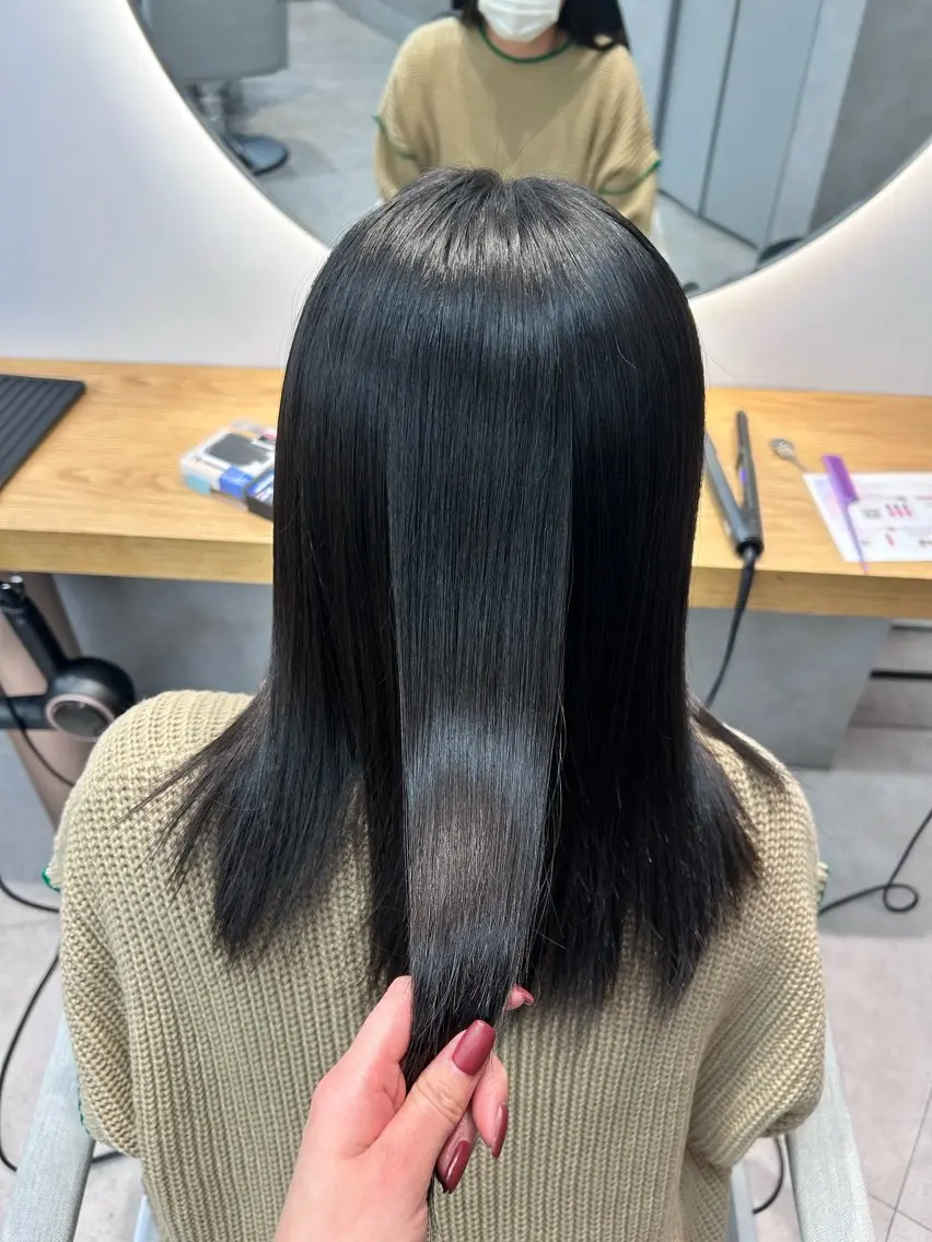 セミロング カット 縮毛矯正 ルネ北千住店 Rinoのヘアスタイル