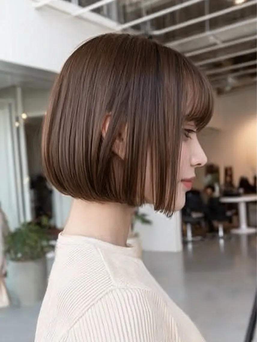 ミディアム カラー ヘアカラー 絶対可愛い暖色カラー 🌷うる艶🌷結奈✨のヘアスタイル