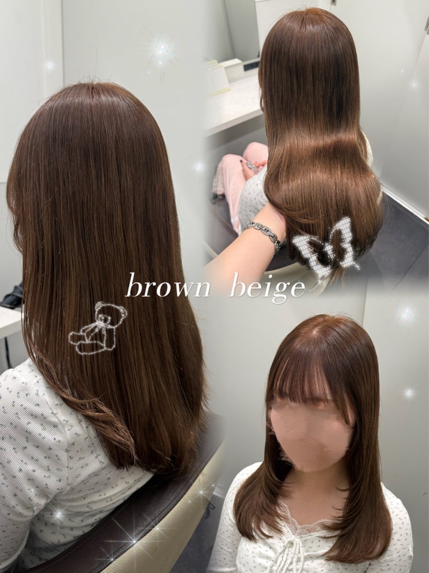 セミロング カラー ヘアアレンジ すずね♡ トータルビューティーのヘアスタイル