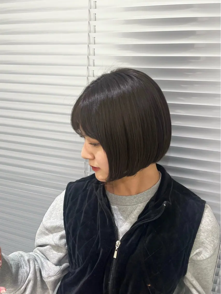 ショート カラー ヘアカラー トリートメント Honoka /ヘアメ/艶カラーのヘアスタイル