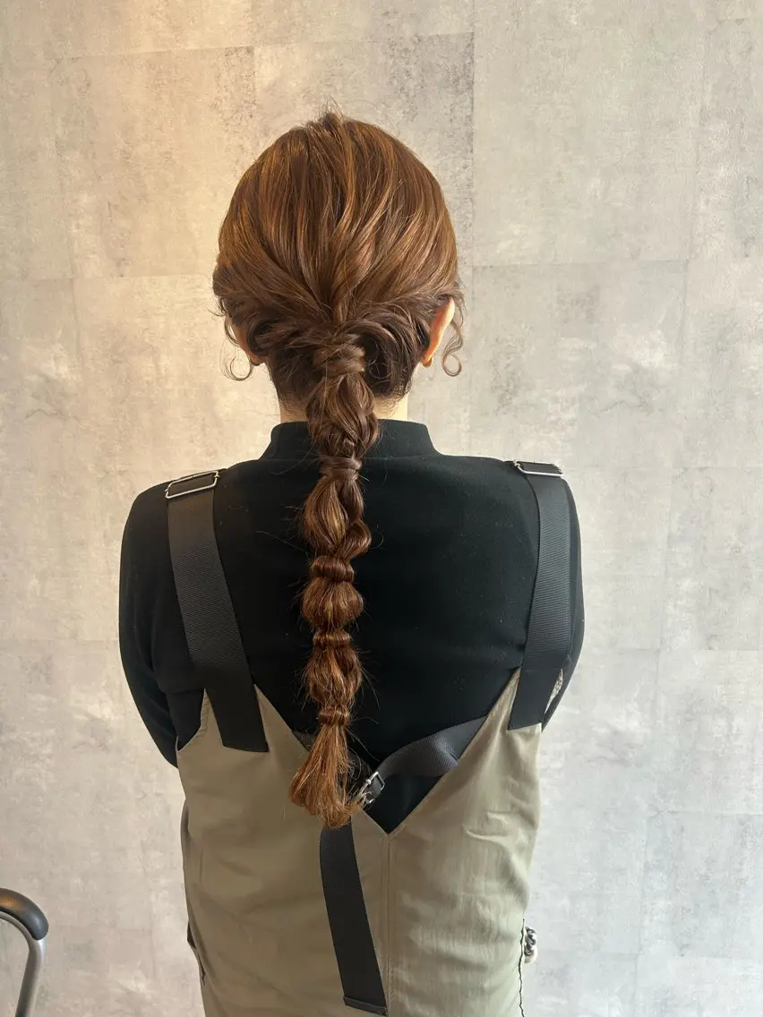 ロング ヘアセット 渡邉 風月のヘアスタイル