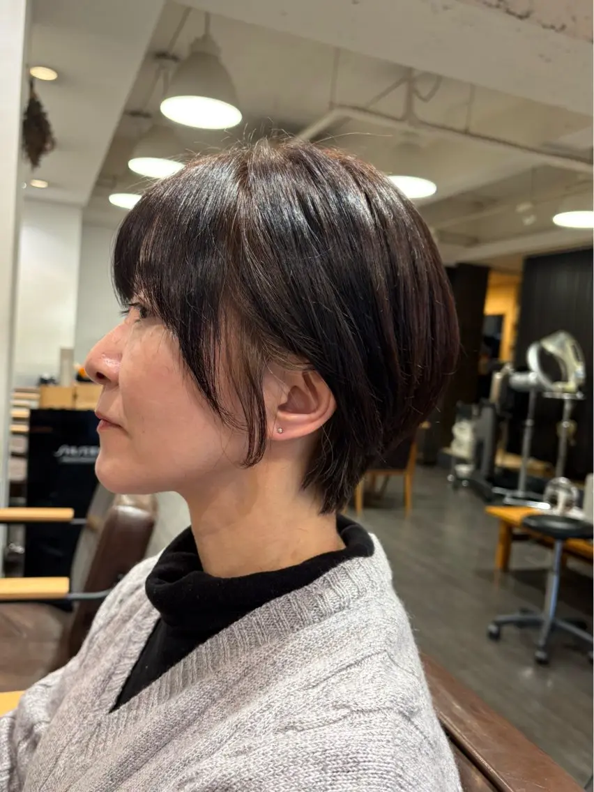 ショート ショートヘア こやなぎ れいなのヘアスタイル