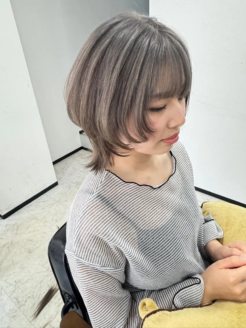 ショート カラー カット ヘアカラー トリートメント ヒラガカナ▼ ECLAT HAIRのヘアスタイル