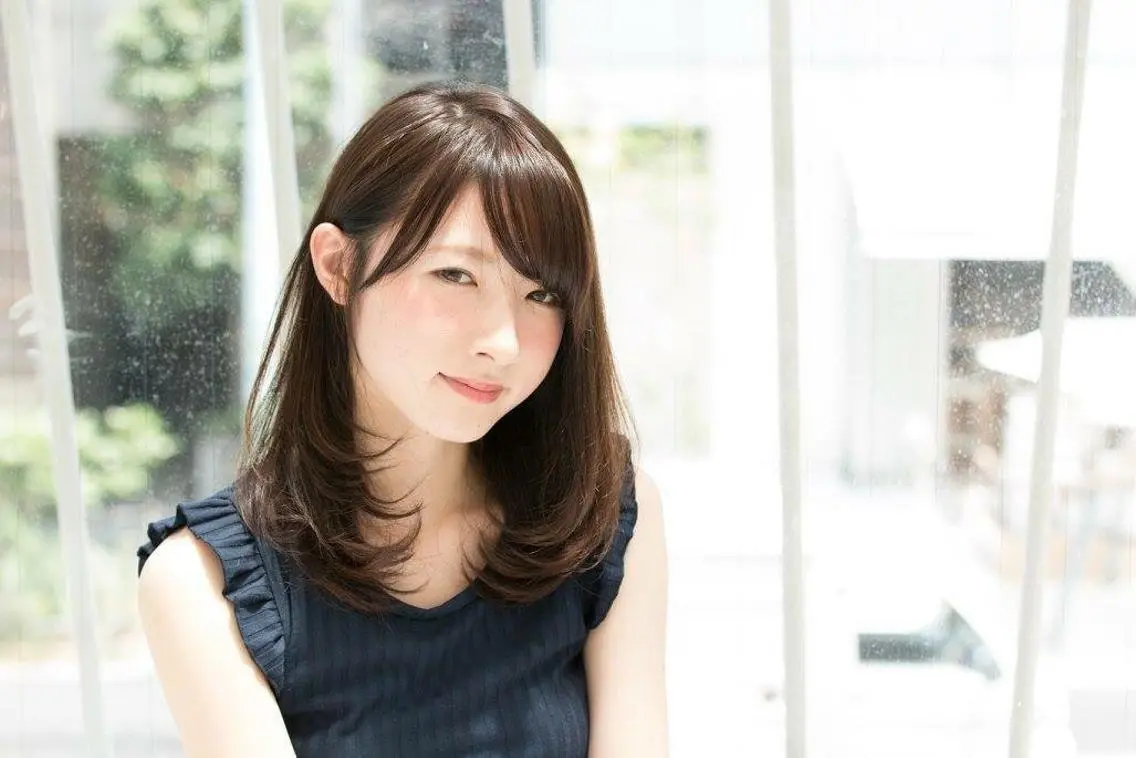 ミディアム セミロング ロング カラー パーマ 内藤 達也のヘアスタイル