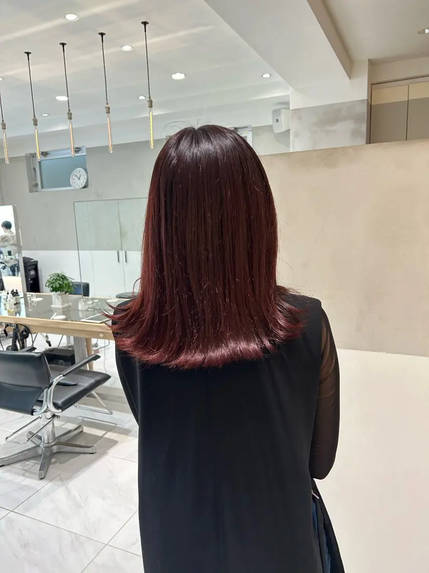 ロング カラー ヘアアレンジ 似合わせカットカラー 💎モエのヘアスタイル