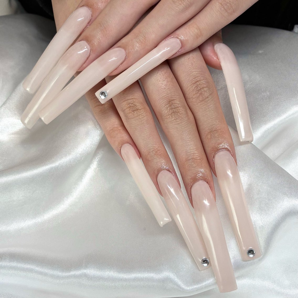 ネイル ロングネイル ハンドネイル Nail ヌシん家 AKANEのネイルデザイン