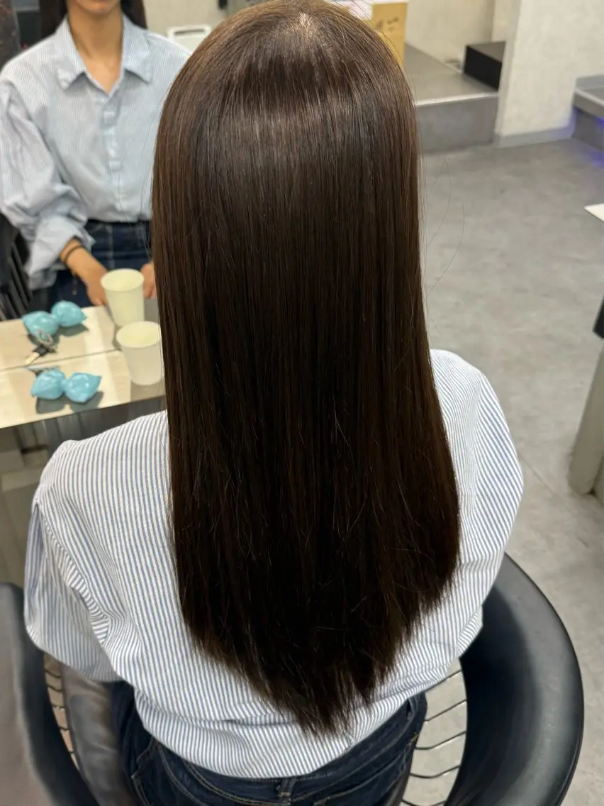 ロング カラー ヘアカラー 暖色ハイトーン特化 ✨️シンジのヘアスタイル
