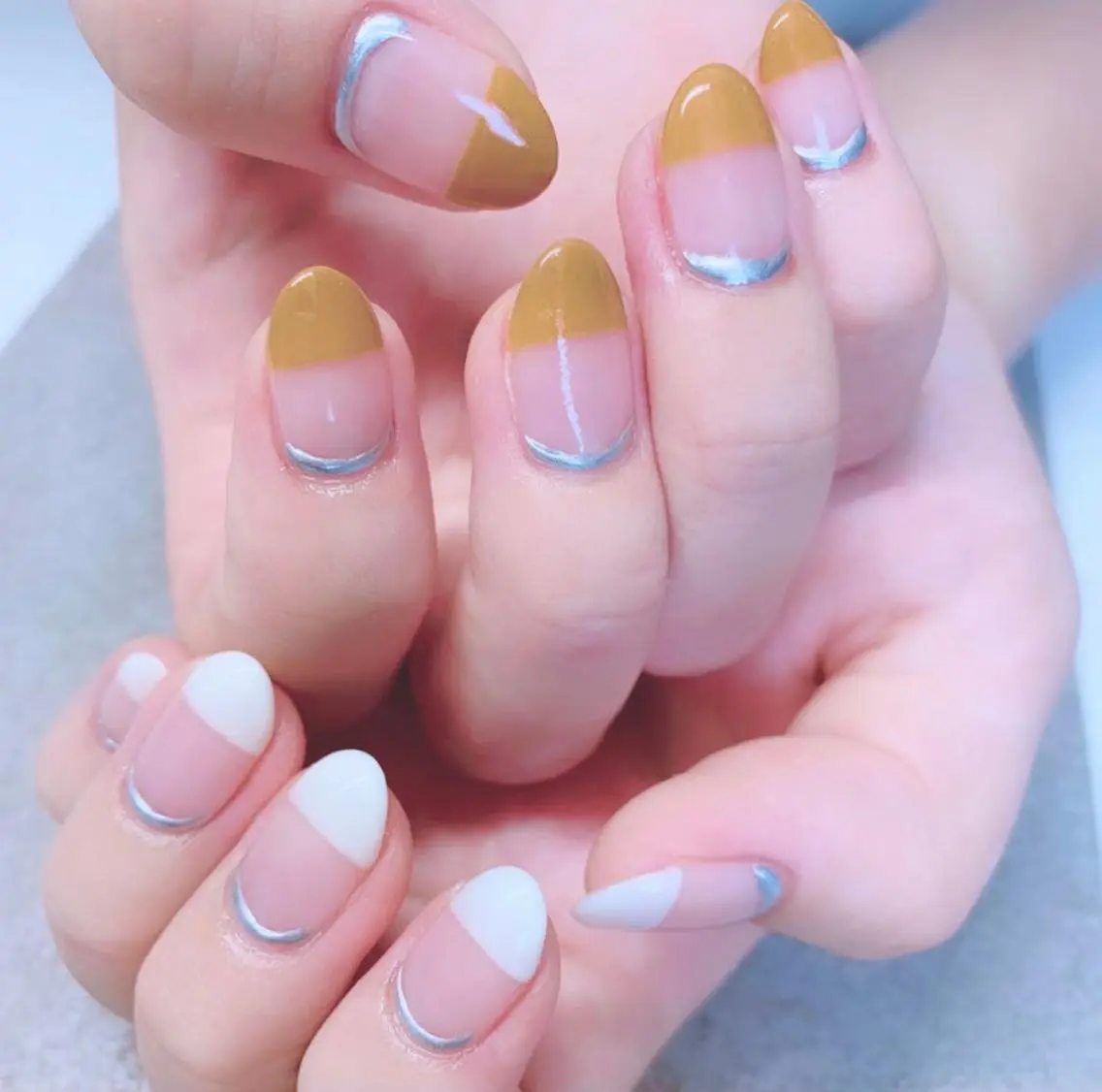 カラー ネイル ハンドネイル Cozy_ ilumのネイルデザイン