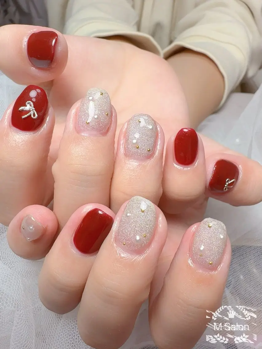 ネイル フレンチネイル マグネットネイル ニュアンスネイル オフィスネイル ワンカラーネイル ハンドネイル Mnail _KKのネイルデザイン