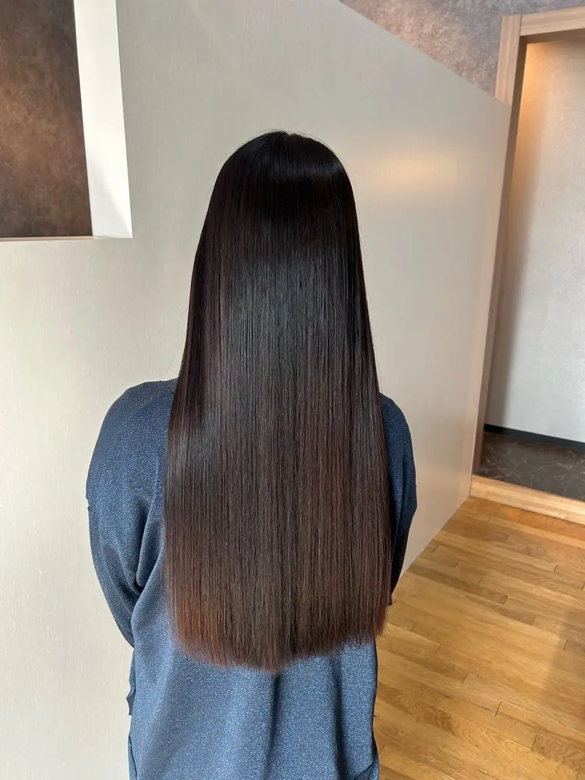 ロング カット 縮毛矯正 トリートメント レディース特化/ 前橋/よしかわあんみのヘアスタイル