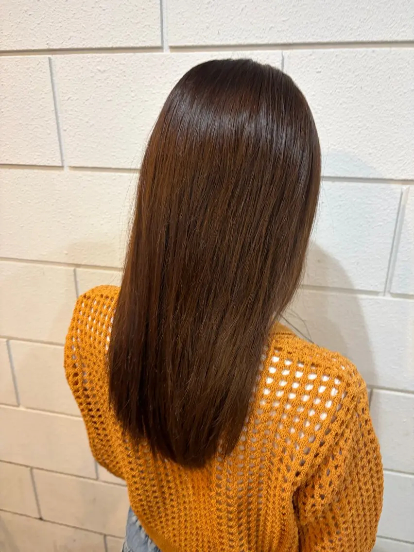 ロング カラー ピンクカラー ヘアカラー 土屋 梓咲のヘアスタイル