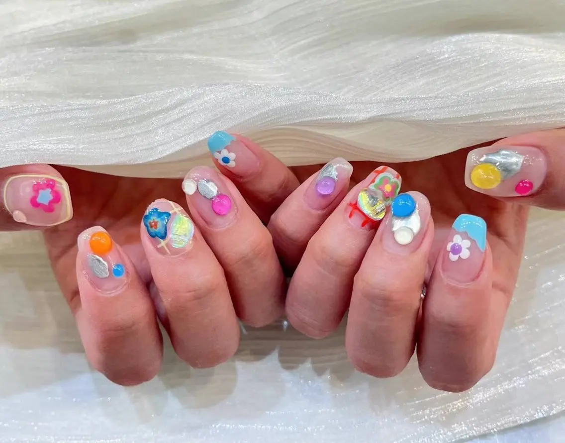 ネイル アートネイル フラワーネイル フットネイル ジェルネイル マグネットネイル Babarla Nailのネイルデザイン