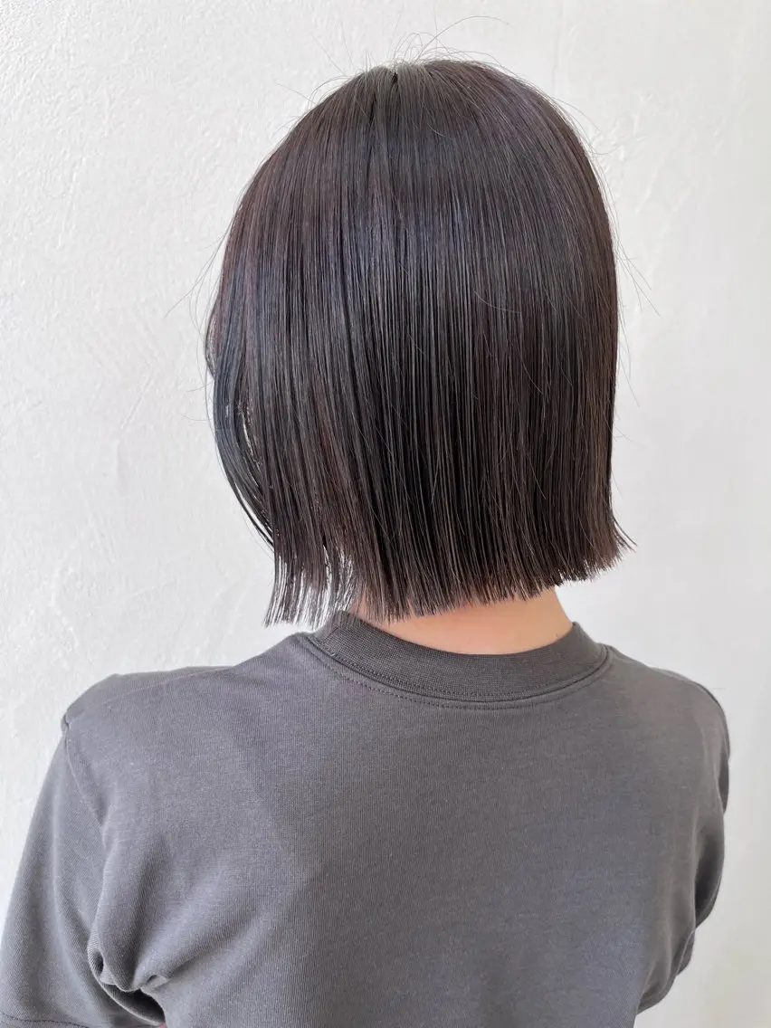 ショート カラー 切りっぱなしボブ ボブ 透明感カラー🫧🌈 似合わせカット✂︎のヘアスタイル