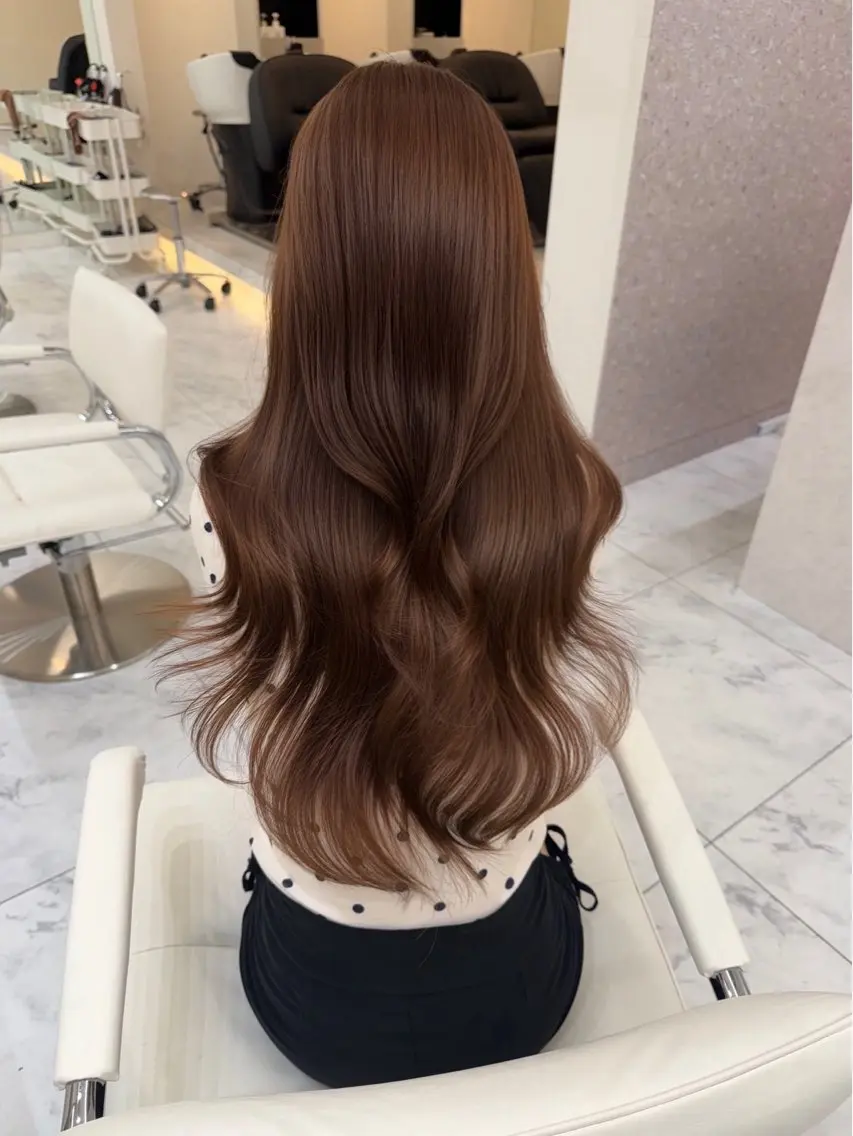 ワンカラーモデル✨スーパーロング（胸下​〜​）の写真