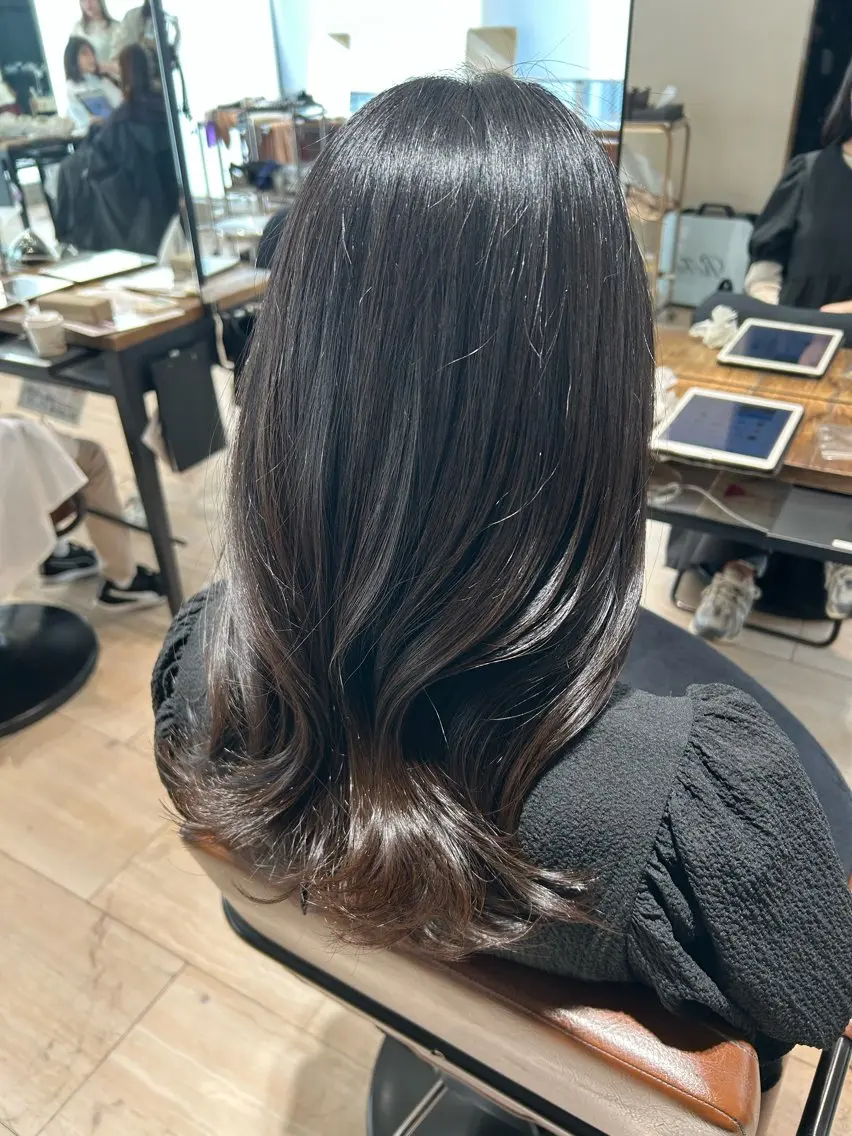 セミロング カット トリートメント 🎀大竹美侑/顔まわ りカット/レイヤーのヘアスタイル