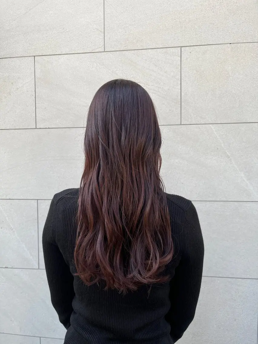 ロング カラー ピンクカラー 橘 ゆきののヘアスタイル