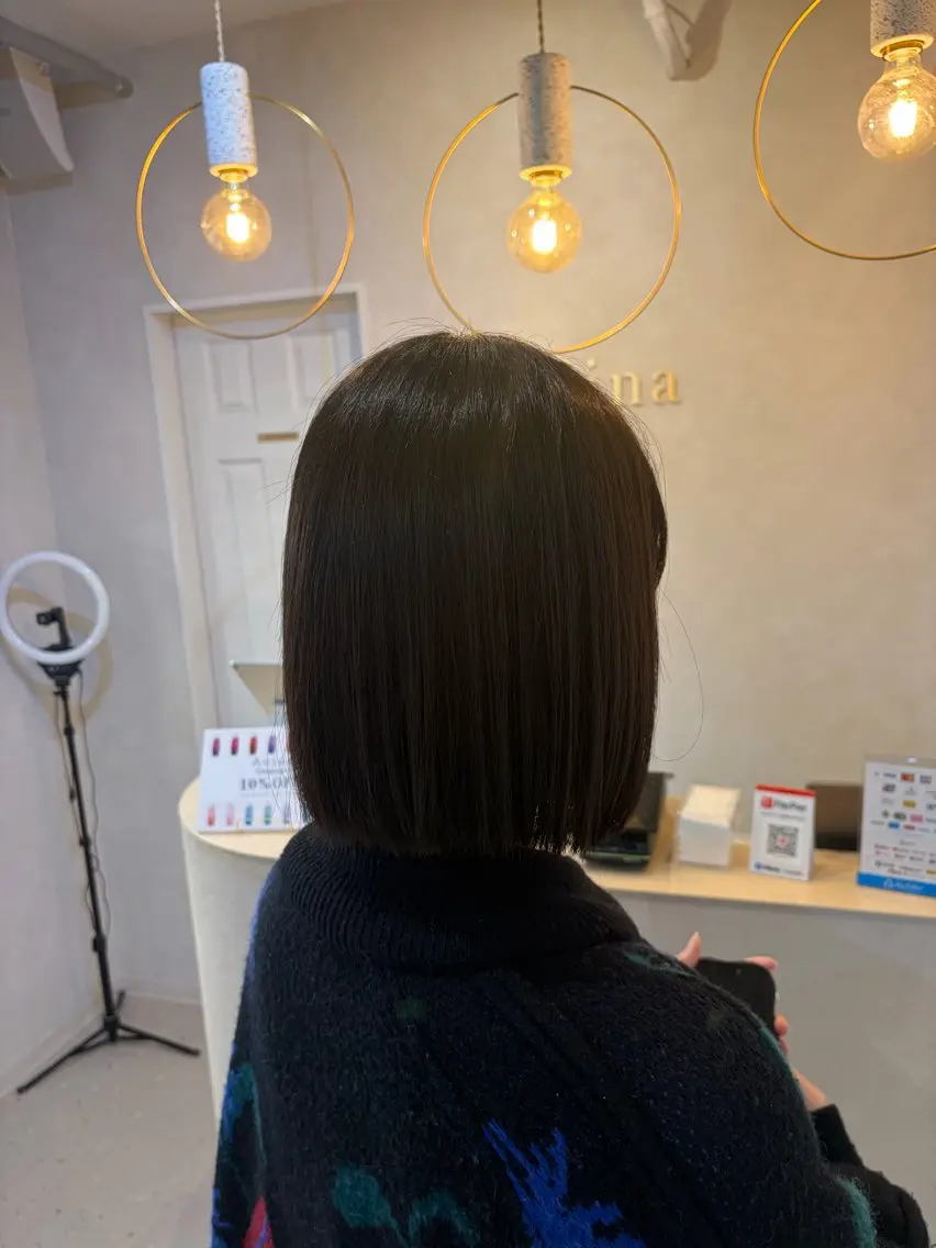 ミディアム カット トリートメント Zina北千住／ はるか🍄のヘアスタイル