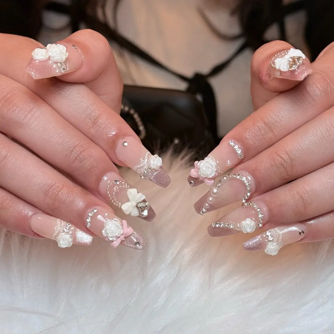 ネイル フレンチネイル ロングネイル マグネットネイル スカルプネイル スーパーロングネイル ハンドネイル ハンドケア Nihonthy Nail 新宿のネイルデザイン