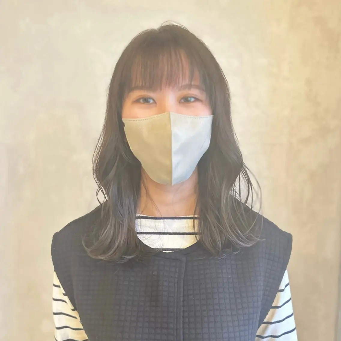 ミディアム カラー カット ヘアカラー トリートメント ヘッドスパ 前田 加奈子のヘアスタイル